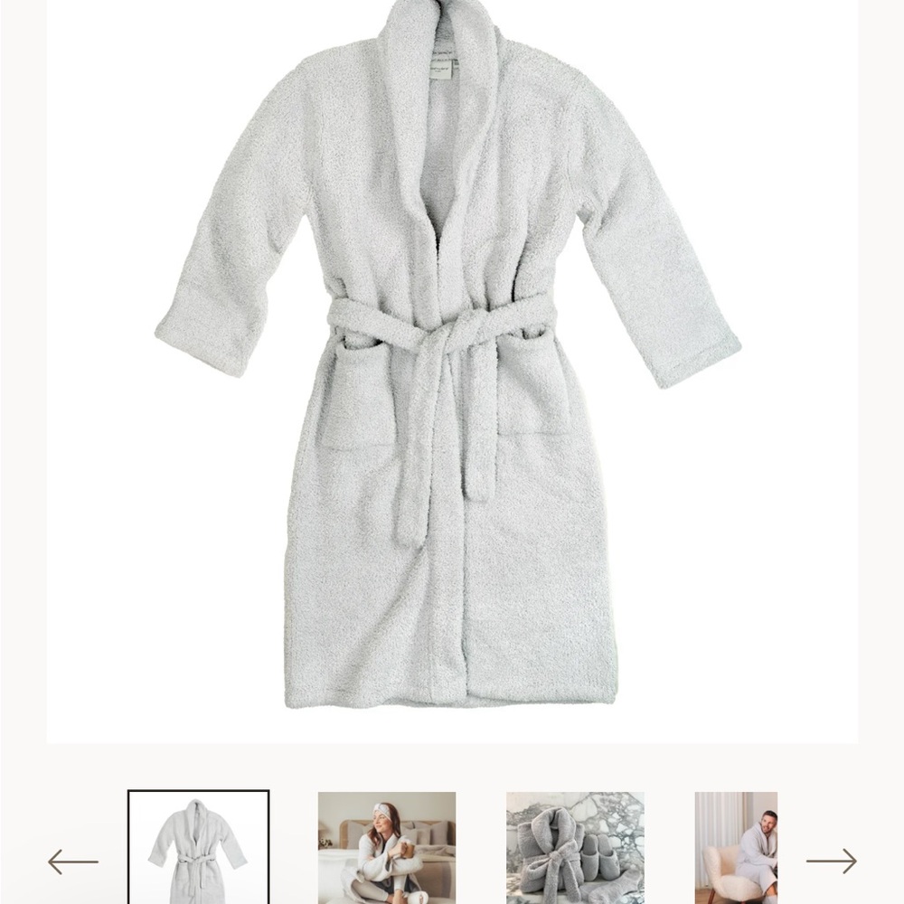 Women's Cozy Gray Robe